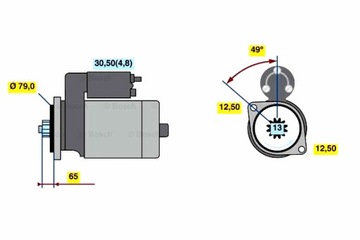 BOSCH СТАРТЕР AUDI A1 A3 Q3 SEAT ALHAMBRA ALTEA ALTEA XL IBIZA IV