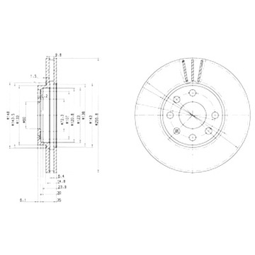 DRIVE+ ДИСКИ ТОРМОЗНЫЕ ТОРМОЗНЫЕ 2 ШТУКИ. ПЕРЕД OPEL ASTRA G 2.0D 98-04