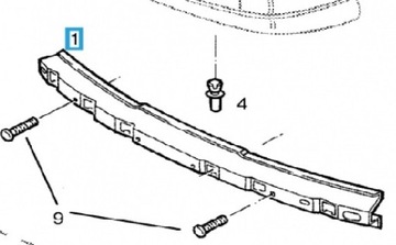 БАЛКА WZMOC БАМПЕРА ПЕРЕД OPEL OMEGA A 90339880