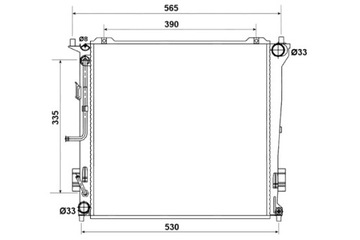 NRF РАДИАТОР ДВИГАТЕЛЯ ВОДЫ HYUNDAI I30 KIA CEED PRO CEED 1.6D