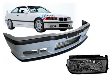 БАМПЕР ПЕРЕДНИЙ BMW E36 M-PAKIET / M3 + ПРОТИВОТУМАНКИ