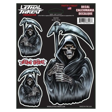 НАКЛЕЙКА LETHALTHREAT LT88227 REAPER 15X20CM