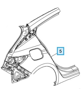 39246003 КРЫЛО ЗАДНИЙ ПРАВАЯ ОРИГИНАЛ OE OPEL ASTRA K B16 2016-