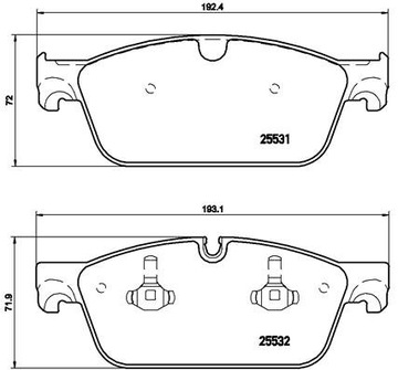 КОЛОДКИ HAM. ПЕРЕДНЯЯ MERCEDES W166 M-KLASA 11- ПЕРЕД