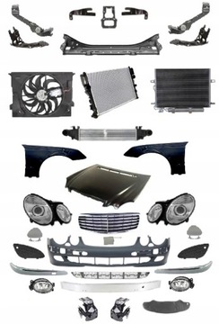 MERCEDES E-KLASA W211 2002-2006 КОМПЛЕКТНЫЙ ПЕРЕД