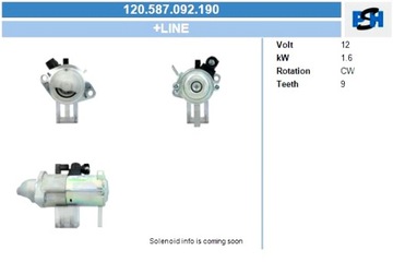 BV PSH СТАРТЕР HONDA 1.6 KW СТАРТЕР