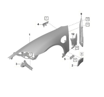 НАКЛАДКА СТОЙКИ A ЛЕВЫЙ ПЕРЕД PORSCHE TAYCAN 9J1854777BOK1