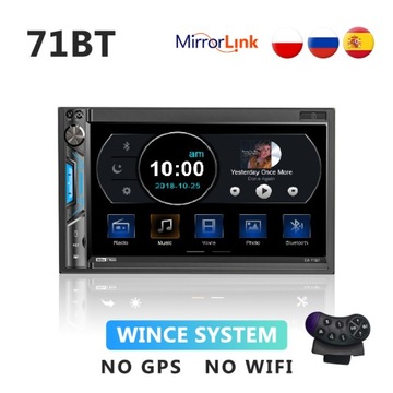 STYL 71BT SW РАДИО АВТОМОБИЛЬНЫЙ 2DIN BT USB 7 - VW