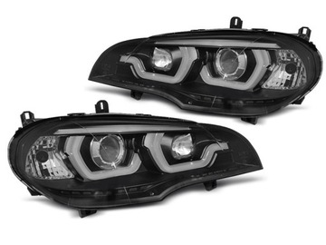 ФОНАРИ ANGEL EYES BMW X5 E70 07-13 LED (СВЕТОДИОД ) 3D ХОДОВЫЕ ОГНИ ДХО