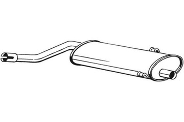 BOSAL ГЛУШИТЕЛЬ СИСТЕМЫ ВЫХЛОПНОЙ ЦЕНТРАЛЬНЫЙ SAAB 900 I 2.0 09.78-06.94