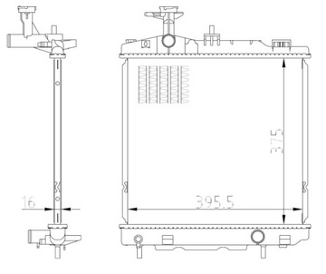 NRF 550022 РАДІАТОР, СИСТЕМА ОХОЛОДЖУВАННЯ ДВИГУНА