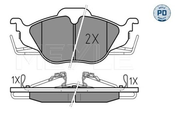 КОЛОДКИ HAM. OPEL P. ASTRA G 98- 0252306317/PD MEYLE