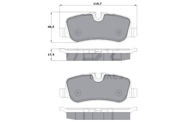 TOMEX BRAKES КОЛОДКИ ТОРМОЗНЫЕ LAND ROVER DISCOVERY 04- ЗАД