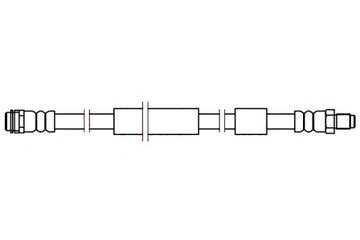 QUICK BRAKE ПАТРУБОК ТОРМОЗНОЙ ГИБКИЙ DŁ 414MM M10X1 M10X1