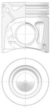 ПОРШЕНЬ (ŚR. 135MM, STD) ПОДХОДИТ DO: IVECO STRALIS I,