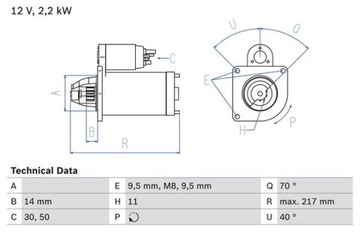 BOSCH 0 986 023 580 СТАРТЕР