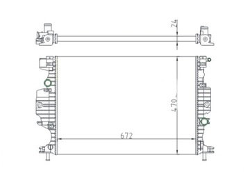 РАДИАТОР, СИСТЕМА ОХЛАЖДЕНИЯ ДВИГАТЕЛЯ HART 622 017