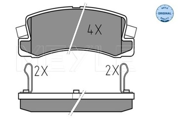 КОЛОДКИ HAM. TOYOTA T. AVENSIS 97-01/COROLLA E11 -01/CAMRY 01- Z ДАТЧИКОМ