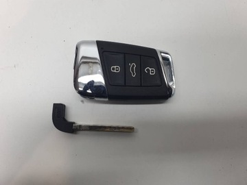 КЛЮЧ KEYLESS ПУЛЬТ ХРОМ SKODA KODIAQ KAROQ