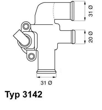 WAHLER 3142.90D ТЕРМОСТАТ, СЕРЕДИНА ОХЛАЖДАЮЧАЯ