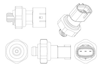 MAHLE ВЫКЛЮЧАТЕЛЬ ДАВЛЕНИЯ КОНДИЦИОНЕРА LEXUS CT ES GS GX HS IS III