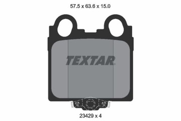 TEXTAR 2342901 КОЛОДКИ ТОРМОЗНЫЕ