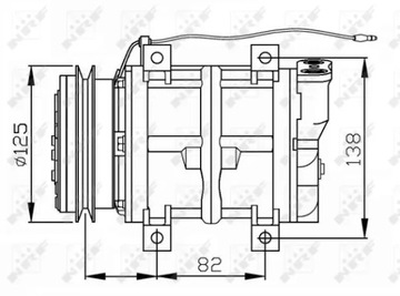 NRF 32745G КОМПРЕССОР, КОНДИЦИОНЕР