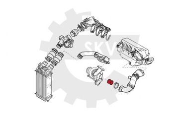 ПАТРУБОК ВПУСКНОЙ FIAT 9686311380