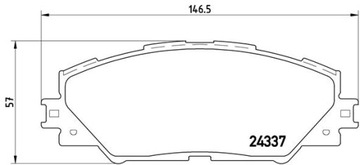 KLOCEK ТОРМОЗНОЙ КОМПЛЕКТ. ПЕРЕД TOYOTA RAV 4 2.0/2.2D