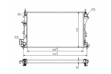 HART РАДИАТОР VECTRA C 1.6-1.8 16V 02-