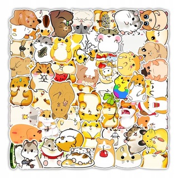 100 ШТУКИ CARTOON CUTE HAMSTER ANIMAL LOK5245