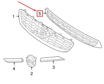 VOLVO C70 РЕСТАЙЛ РЕШЕТКА ЦЕНТРАЛЬНАЯ 31214849 OE - НОВЫЙ