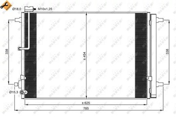 NRF 350059 КОНДЕНСАТОР, КОНДИЦІОНЕР