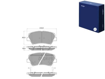 КОЛОДКИ ТОРМОЗНЫЕ HYUNDAI ELANTRA 11- ПЕРЕД TOMEX BRAKES