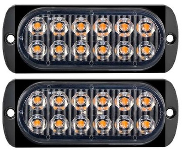 2 X СТОП СИГНАЛ ПРЕДУПРЕЖДАЮЩИЕ 12 LED (СВЕТОДИОД ) СЕТОДИОДНАЯ БАЛКА АВРИЙКА