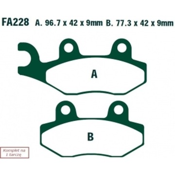 КОЛОДКИ HAM. MOTO. YAMAHA YBR 125 ED (06-08) FA228HH