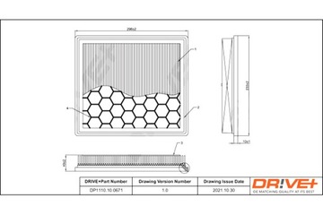 DRIVE+ ФИЛЬТР ВОЗДУХА SAAB 2.0B 11-15 9-3X