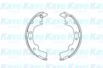 КОМПЛЕКТ КОЛОДОК ТОРМОЗНЫХ TOYOTA DAIHATSU KAVO PAR