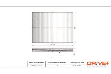 DRIVE+ ФИЛЬТР САЛОНА CHRYSLER 01- VOYAGER AIRT OP438 УГОЛЬНЫЙ