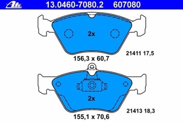 КОЛОДКИ HAM. ПЕРЕД OPEL OMEGA 94- 99, SAAB 900 93-