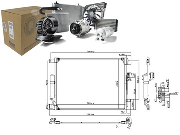 КОНДЕНСАТОР КОНДИЦИОНЕРА NISSAN NP300 NAVARA 2.3D 01.15- NISSENS