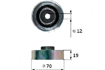 JAPANPARTS РОЛИК PROW РЕМНЯ КЛИН RP-815