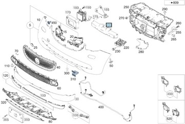 АБСОРБЕР БАМПЕРА ПЕРЕД SMART FORFOUR W453