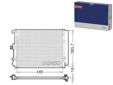 КОНДЕНСАТОР KIA SOUL II 14- . DENSO