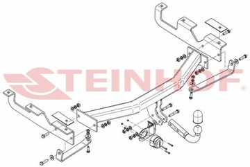 J-060 КРЮК БУКСИРОВОЧНЫЙ JEEP GRAND CHEROKEE (WJ/WG) 03/1999-05/2005 STEINHOF