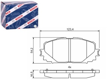 КОЛОДКИ ТОРМОЗНЫЕ ПЕРЕД DAIHATSU CHARADE VIII TOYOTA RACTIS VERSO S