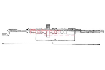 METZGER ТРОС ТОРМОЗНОЙ РУЧНОГО