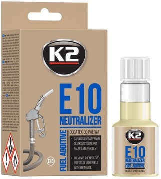 K2 E10 50ML DODATEK DO БЕНЗИНОВЫЙ, NEUTRALIZATOR SKUTKÓW DZIAŁANIA BIOETANOLU