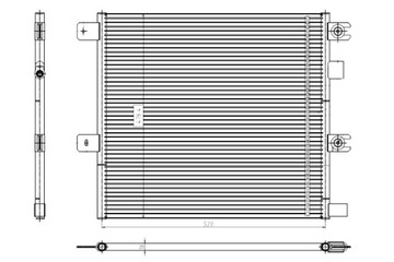NRF КОНДЕНСАТОР КОНДИЦИОНЕРА 520X476X16 RVI D VOLVO FL III 01.13-