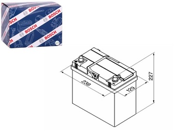 АККУМУЛЯТОР BOSCH 12V 45AH 330A S4 L + 3 238X129X227 B00 ПУСКОВОЙ